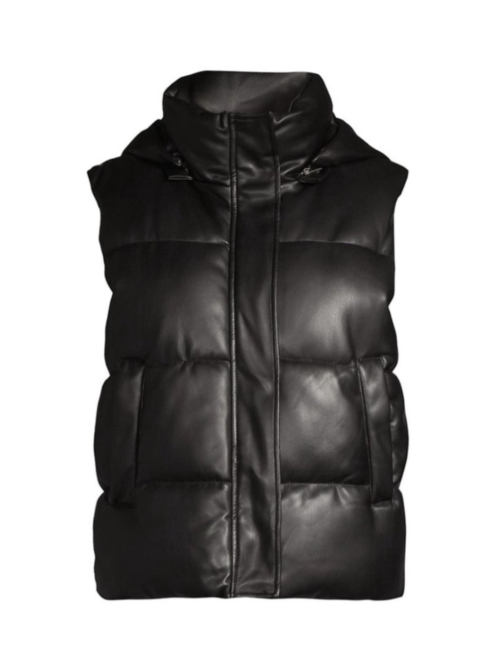 Apparis Rocky Faux Leather Puffer Vest